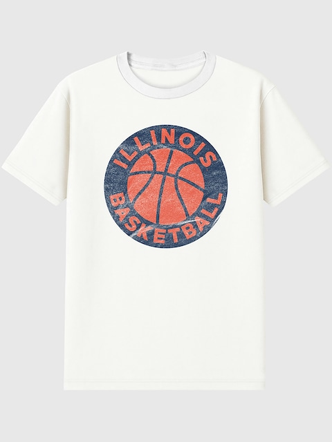 University of Illinois Illinois Circle Basketball Graphic T-Shirt for Men