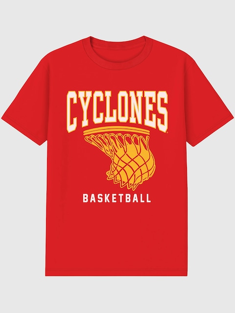 Iowa State University Basketball Hoop Graphic T-Shirt for Men