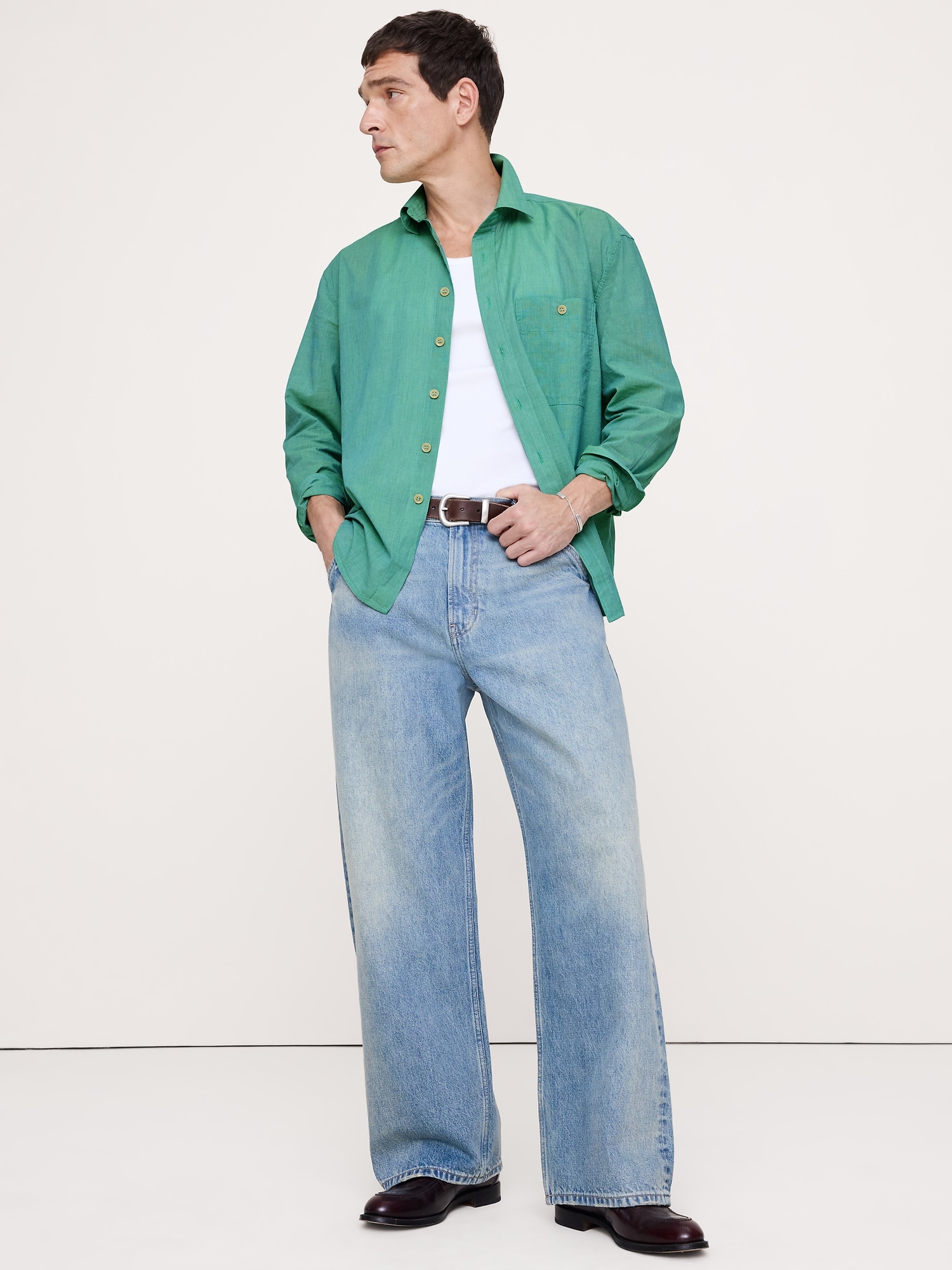 Relaxed-Fit Summerweight Cotton Shirt