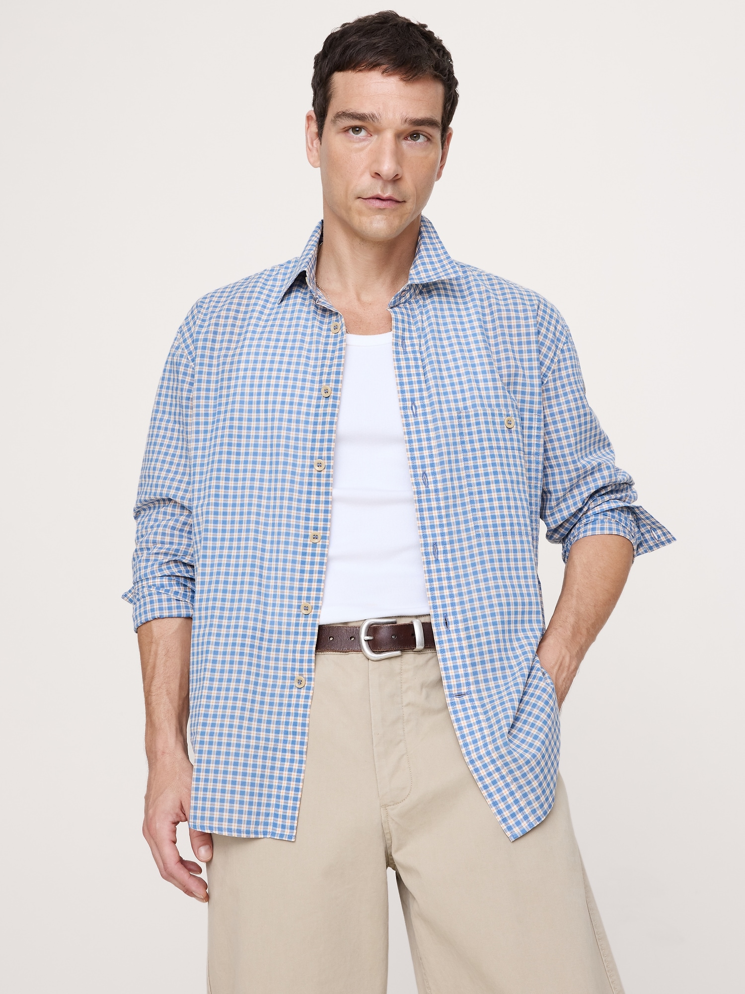 Relaxed-Fit Summerweight Cotton Shirt