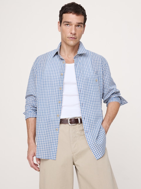 CHEMISE DÉCONTRACTÉE EN COTON D'ÉTÉ LÉGER