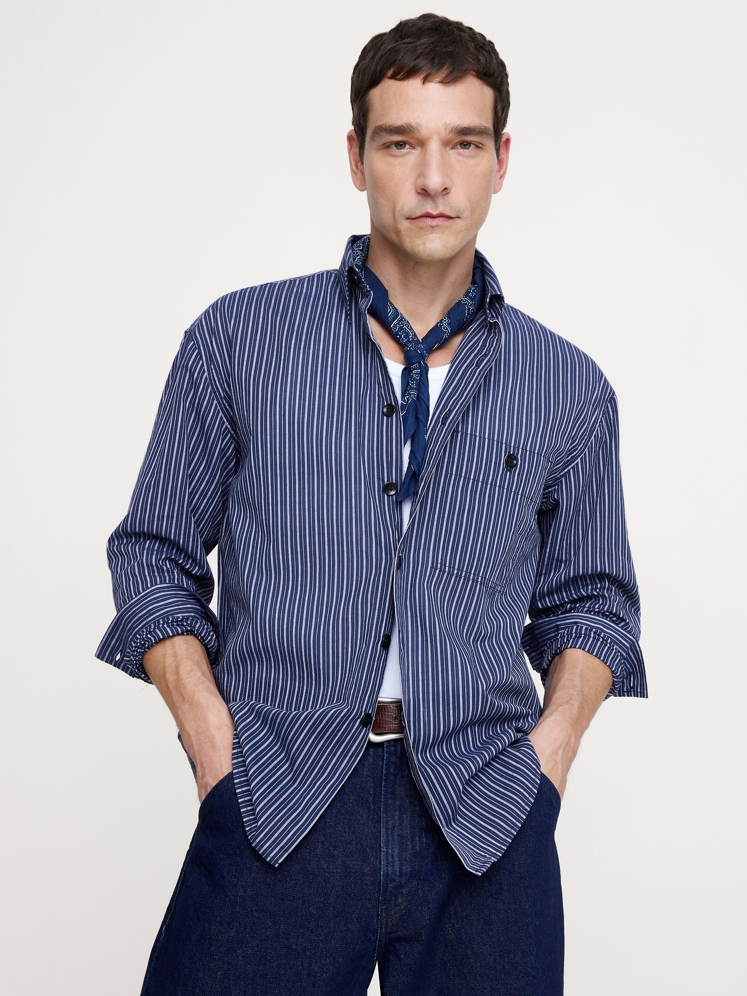 Relaxed-Fit Summerweight Cotton Shirt