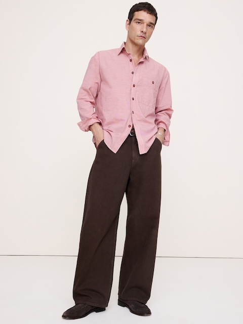 CHEMISE DÉCONTRACTÉE EN COTON D'ÉTÉ LÉGER