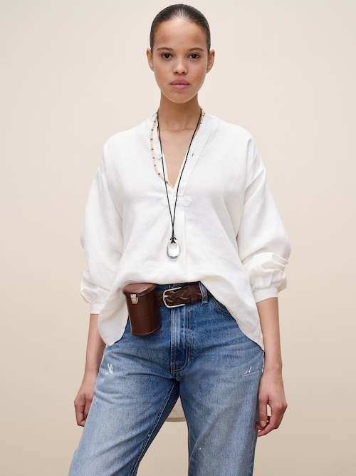 Archive Reissue ポップオーバー リネン シャツ