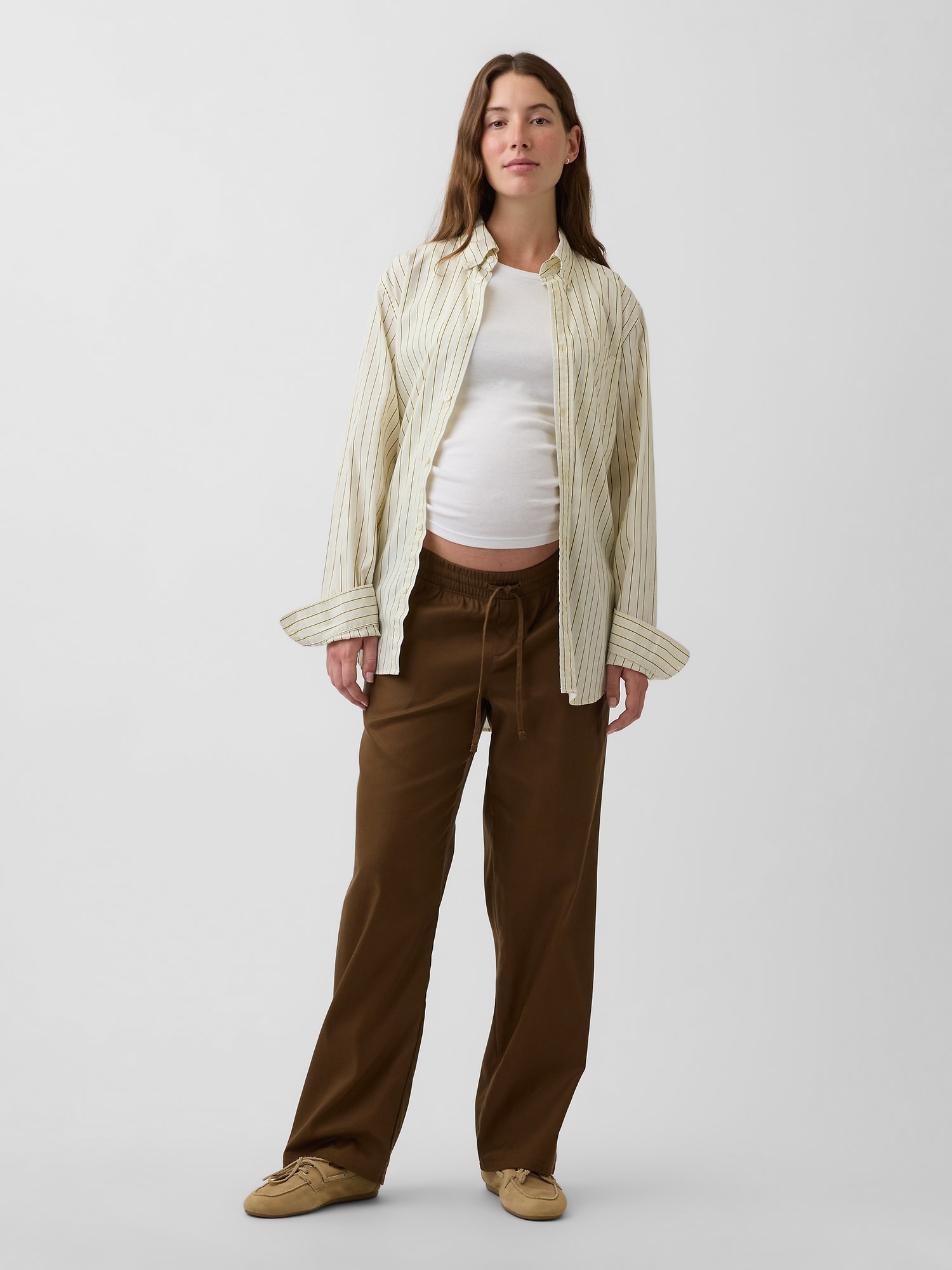 Maternity Under Belly Twill Pants