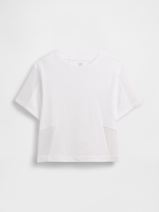 オーバーサイズ シアー シーム Tシャツ-4