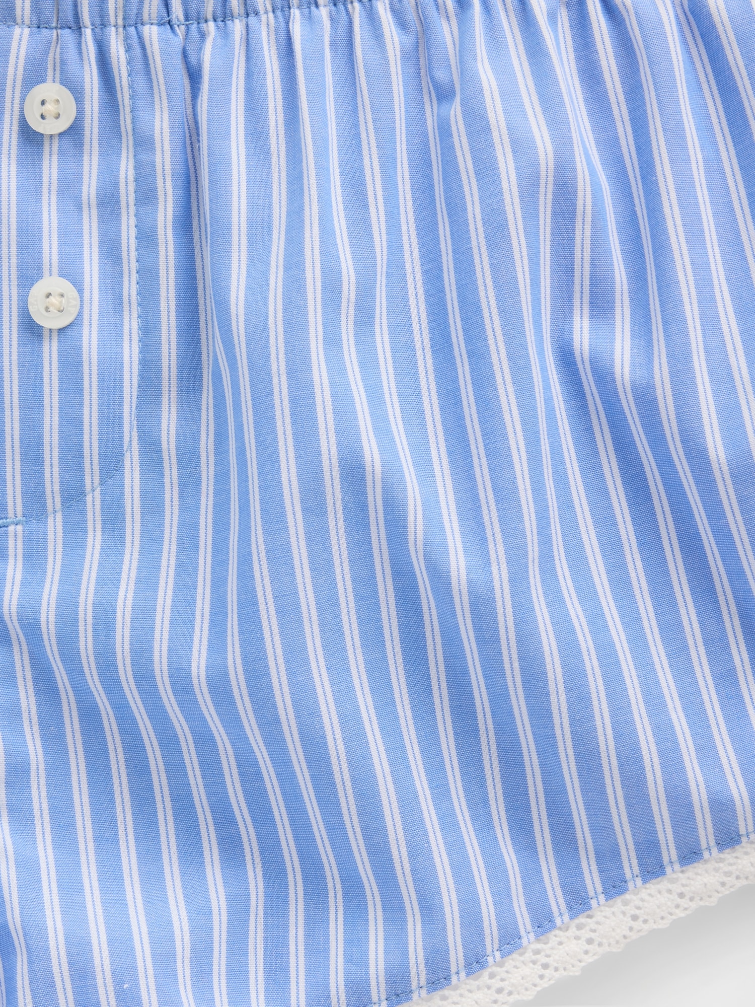 Poplin Stripe Bloomer PJ Shorts