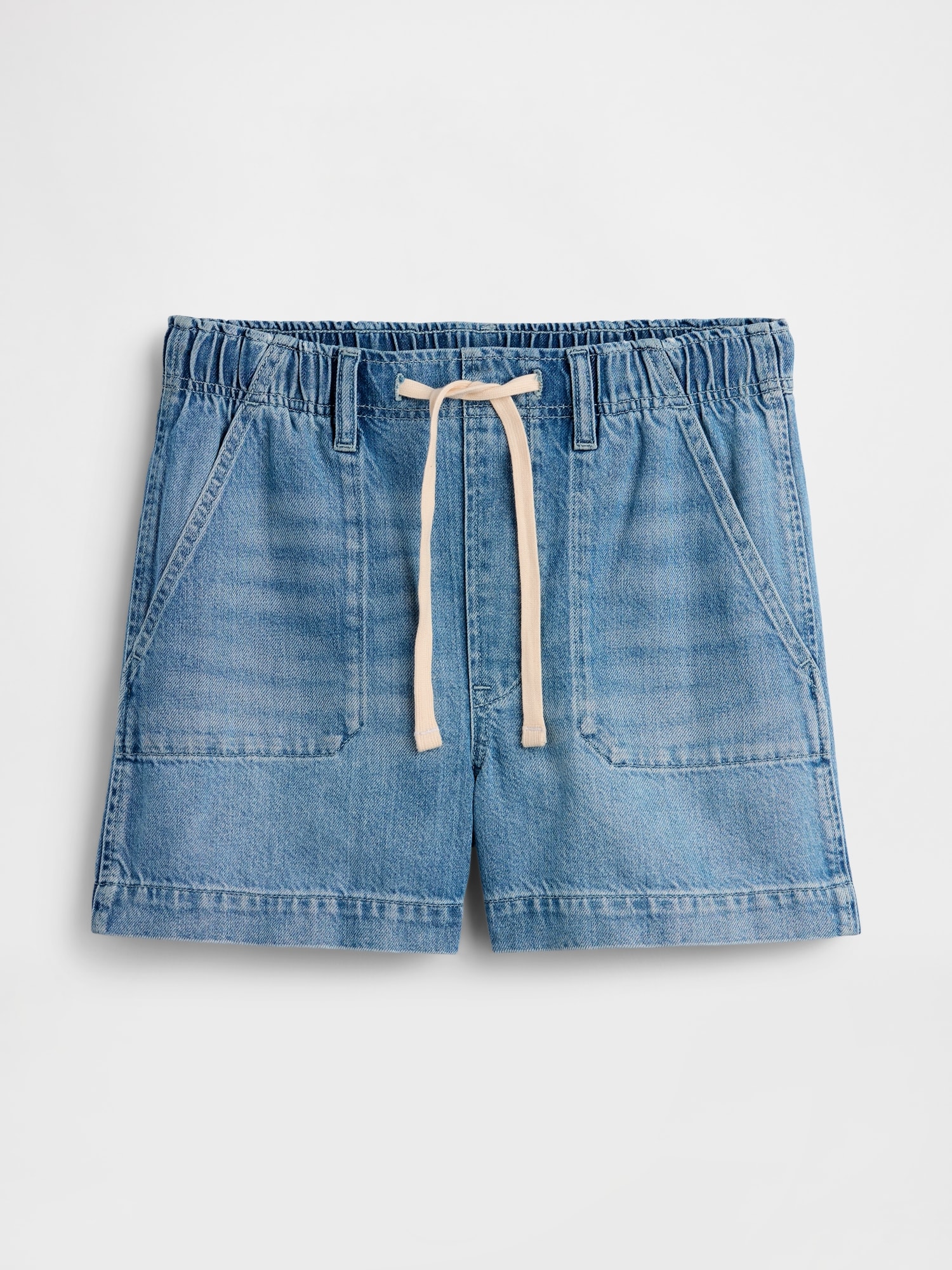 Maternity Full Panel UltraSoft Denim Easy Shorts