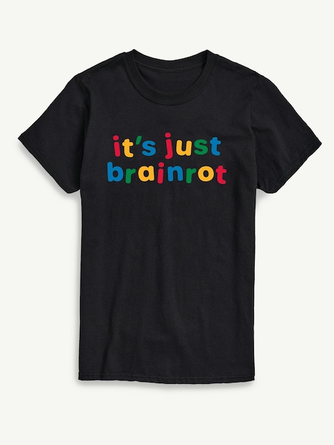 Just Brainrot Short Sleeve Graphic T-Shirt