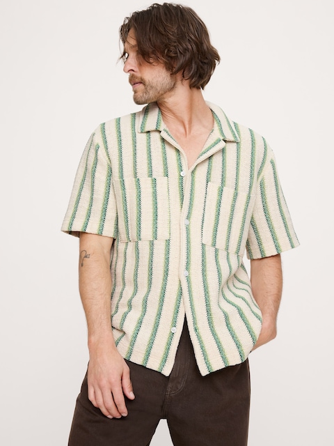 CHEMISE DE VACANCES À RAYURES