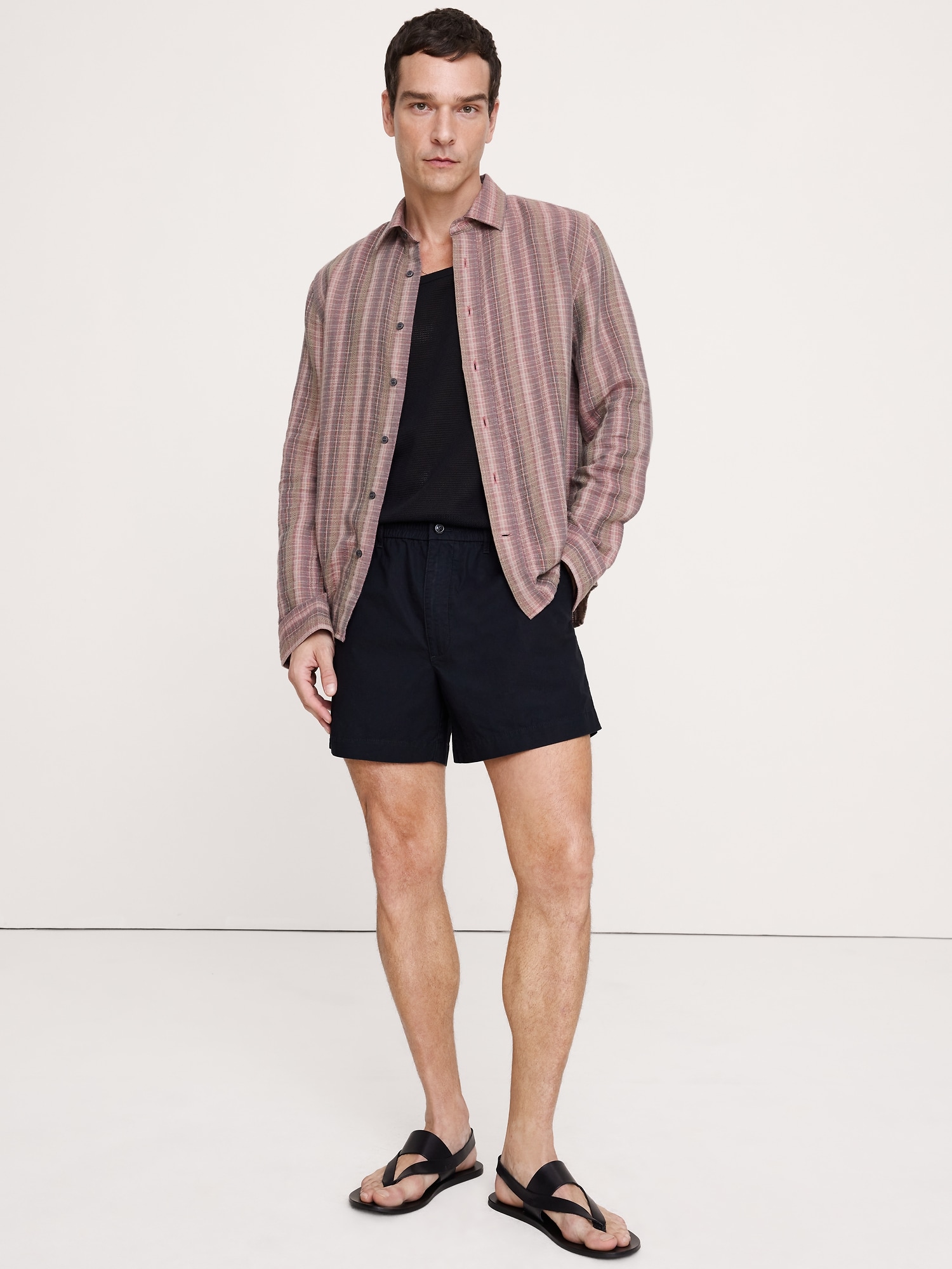 5" Lightweight Cotton Pull-On Short