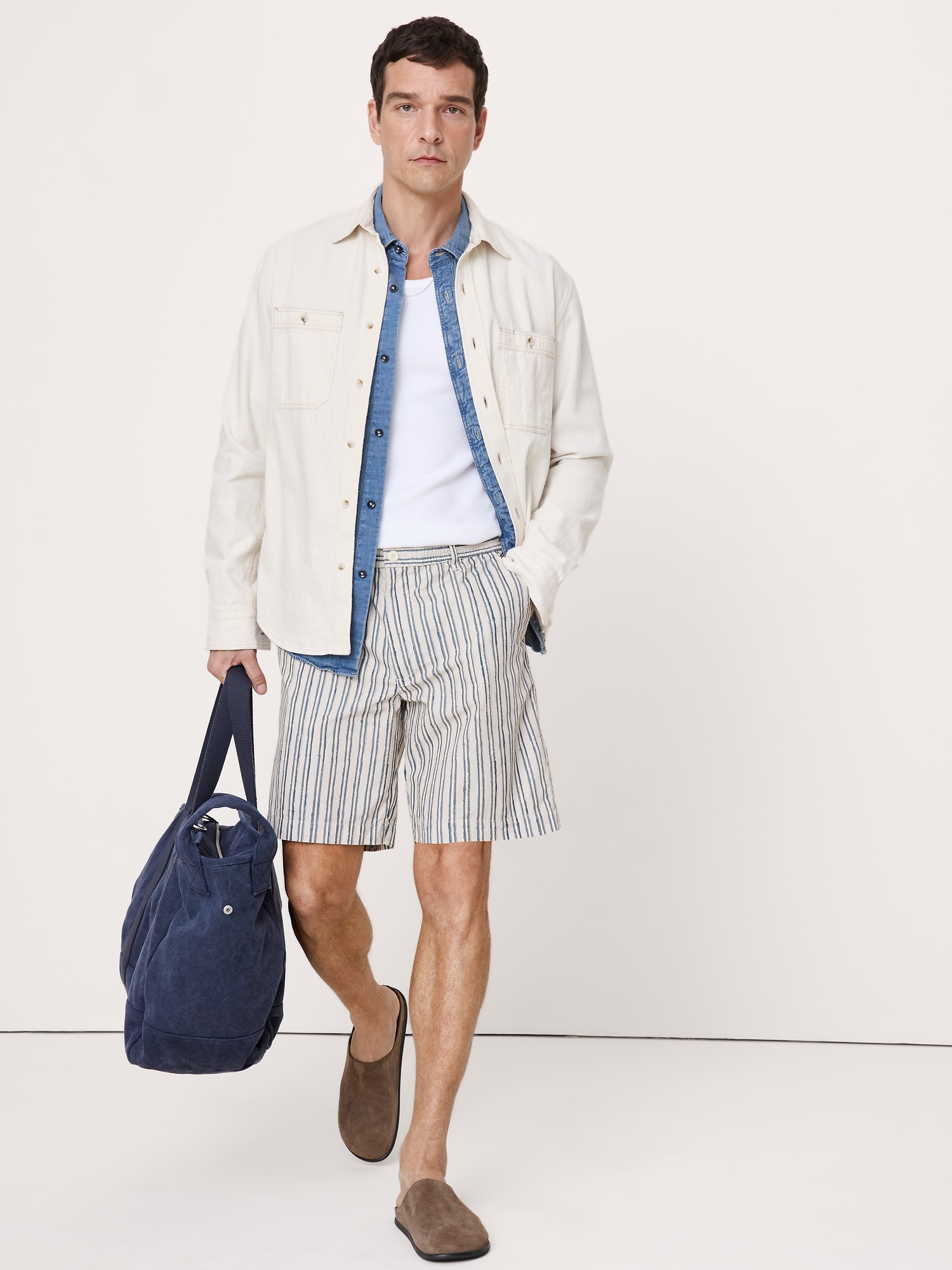 9" Lightweight Cotton Pull-On Short