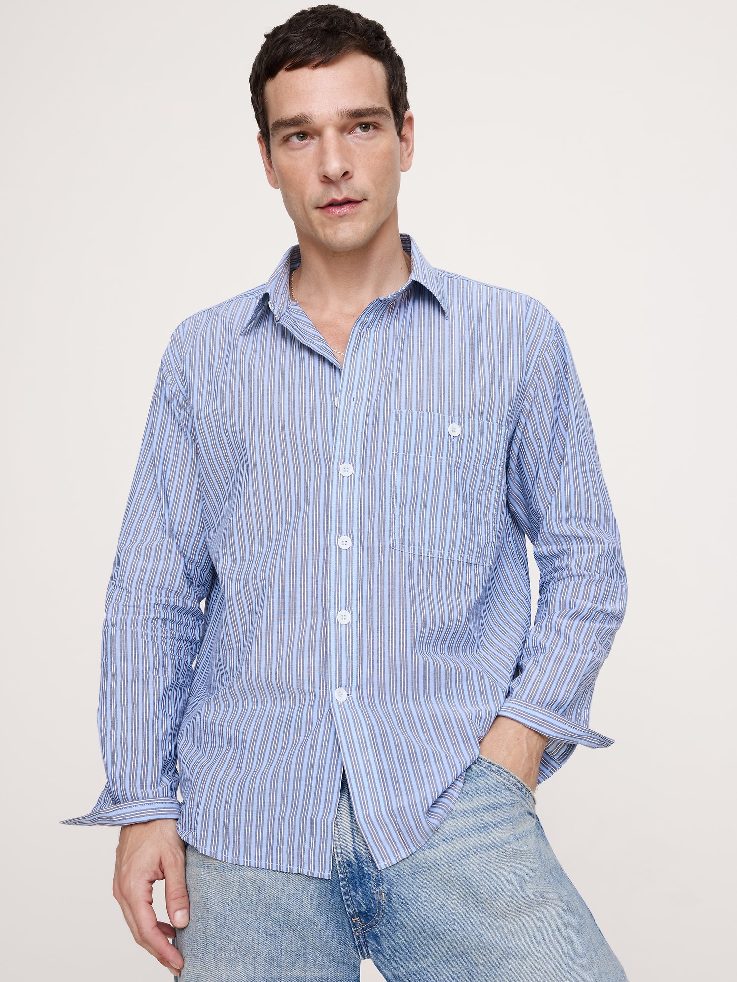 Relaxed-Fit Summerweight Cotton Shirt
