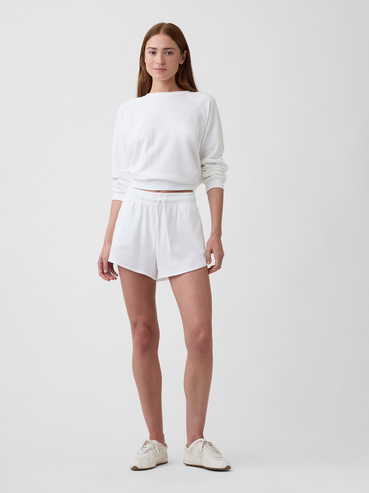 Relaxed French Terry Dolphin Shorts