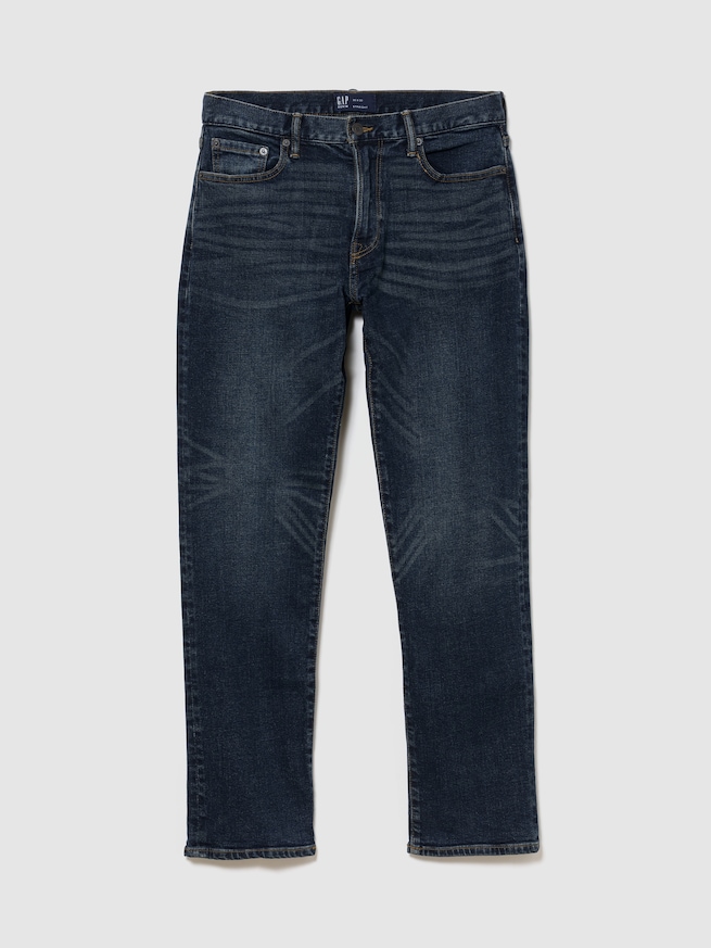 GapFlex ウォッシュウェル ジーンズストレートデニム-0