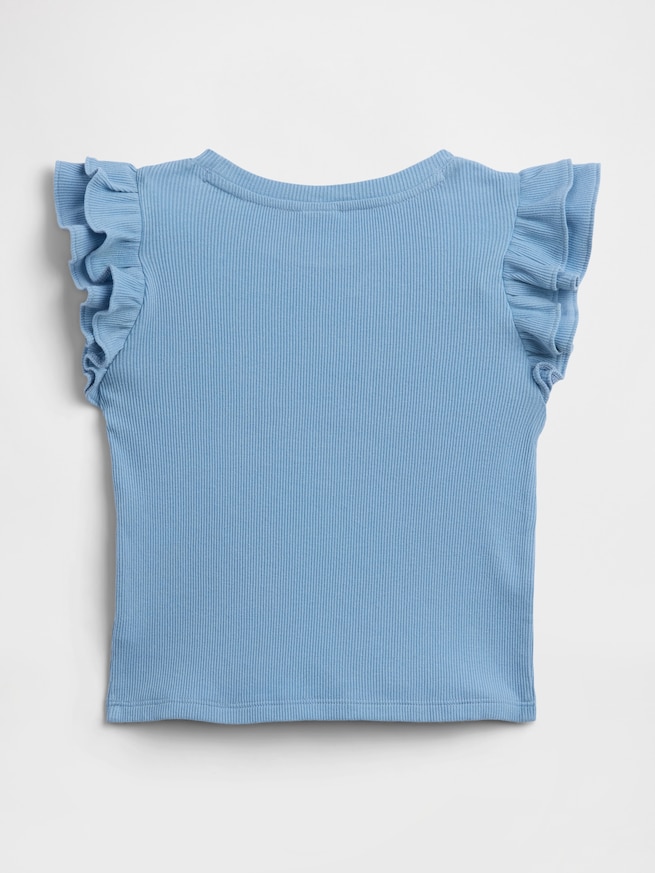 babyGap リブ フラッタースリーブTシャツ-1