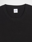 リブ クルーネック ニットTシャツ-3