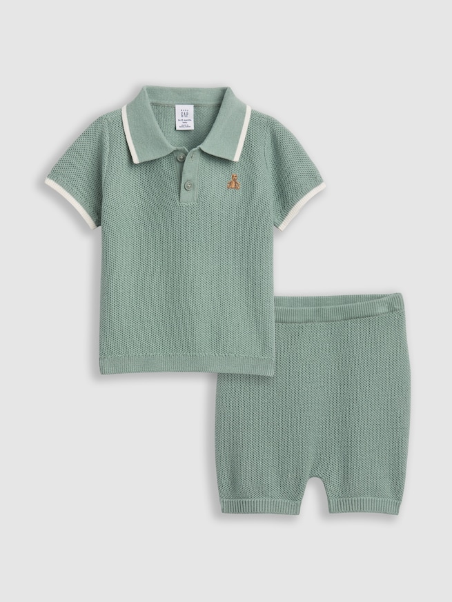 ニットポロシャツ コーデセット (ベビー)-3