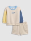 ヴィンテージソフト カラーブロック GAPロゴ コーデセット (ベビー)-3