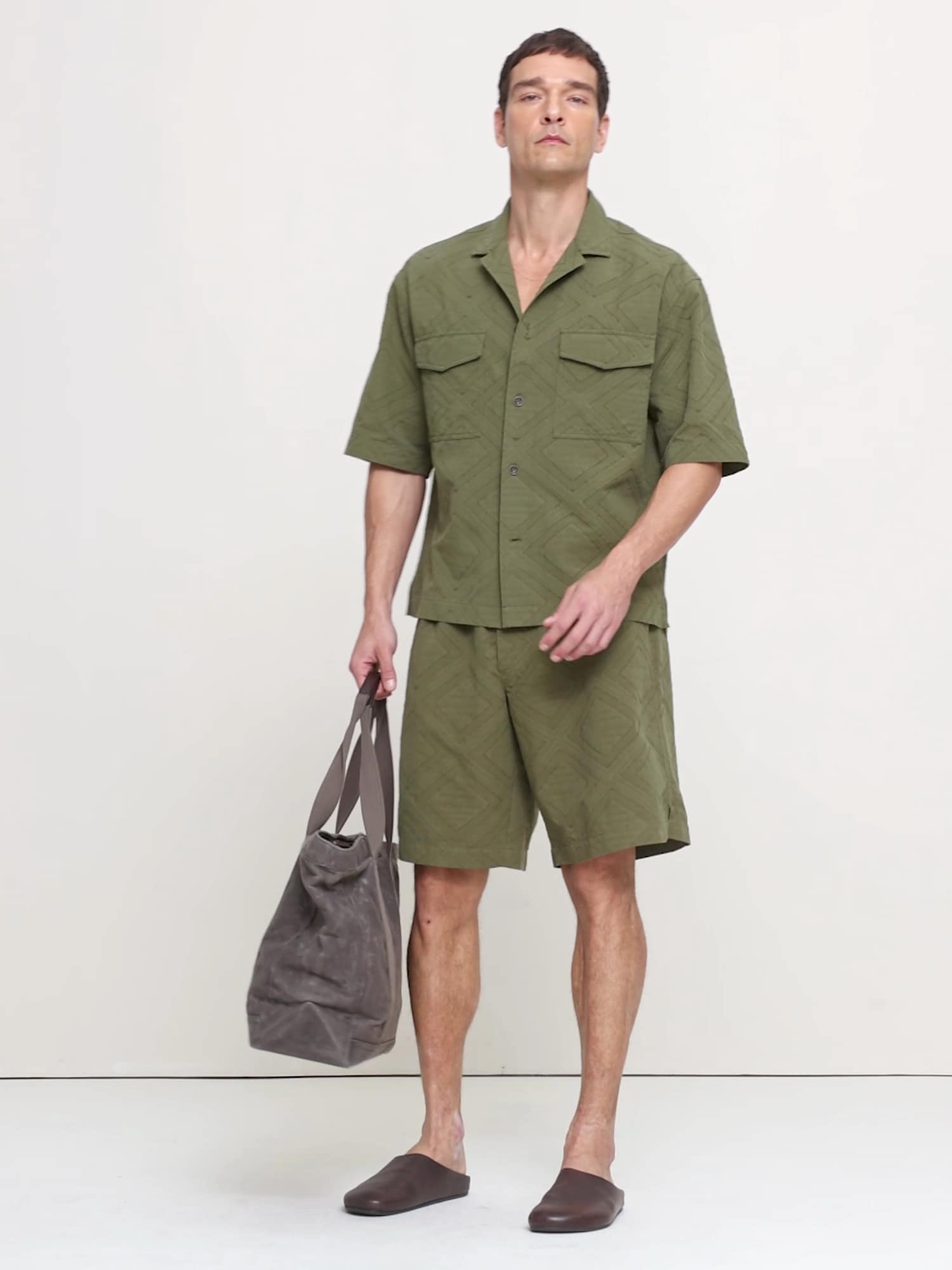 11インチ コットン ジャカード プルオンショートパンツ-5