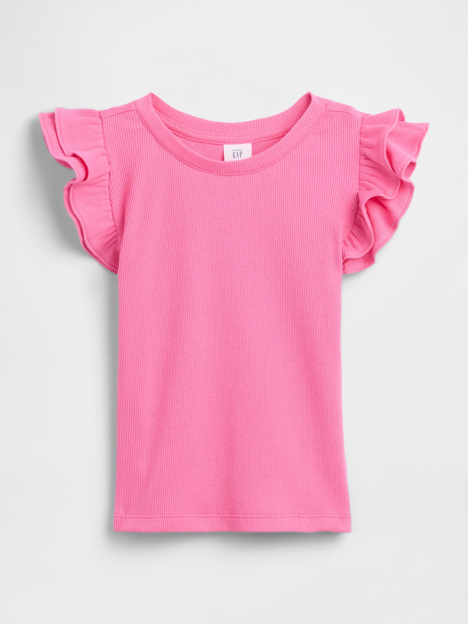 babyGap Ribbed Flutter Sleeve T-Shirt