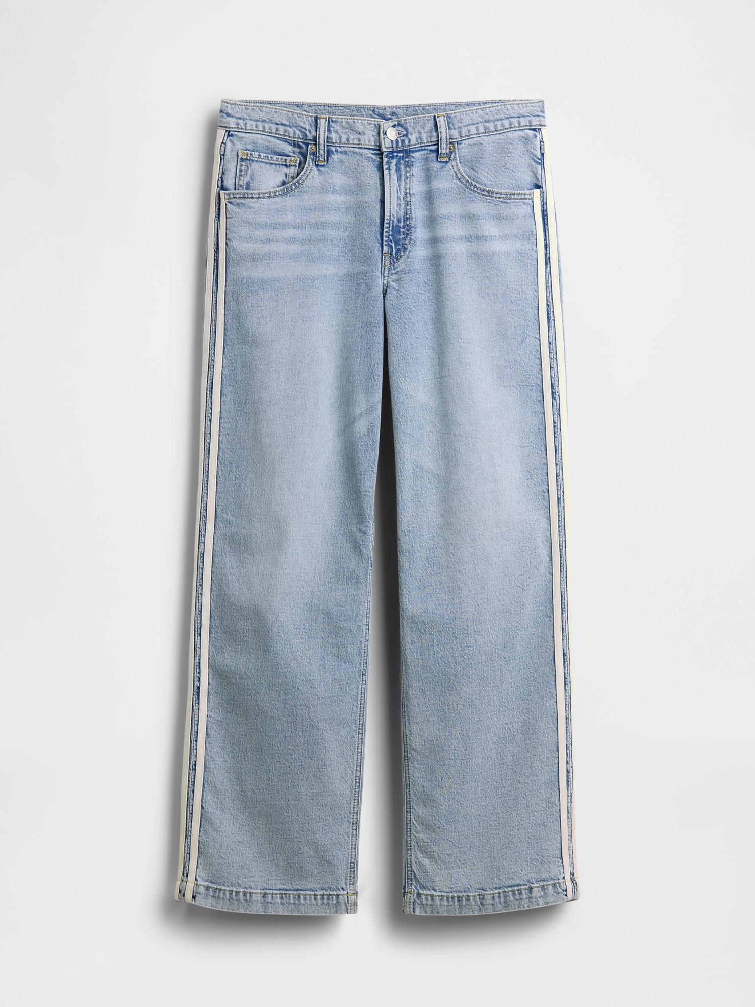 Low Rise '90s Loose Side Stripe Jeans