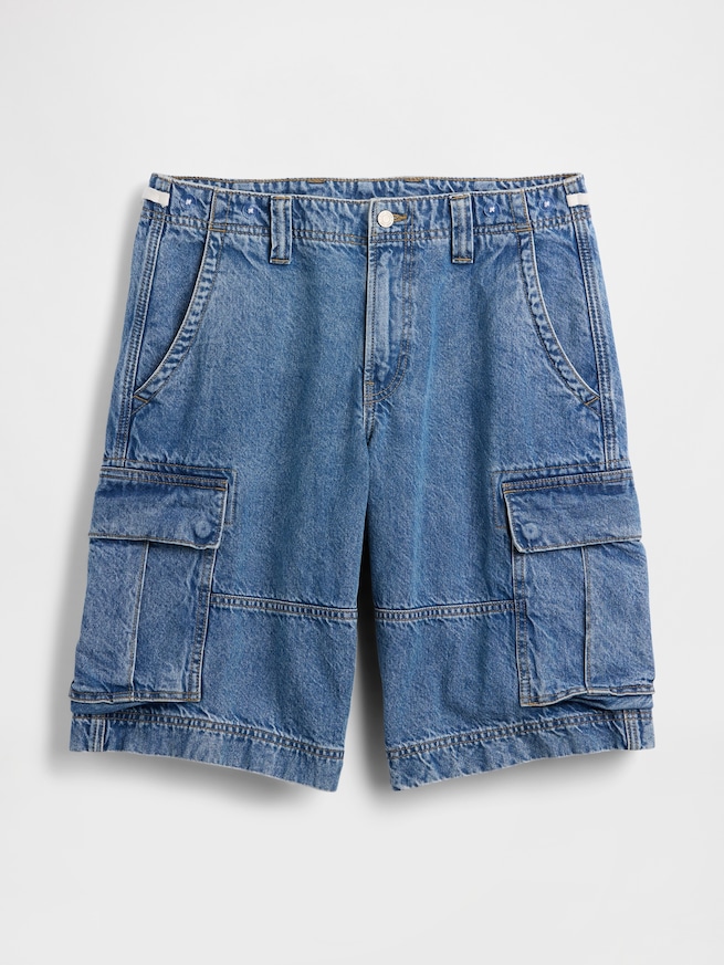 Gap &times; Sean Wotherspoon 13インチ デニムカーゴ バギーショートパンツ-5