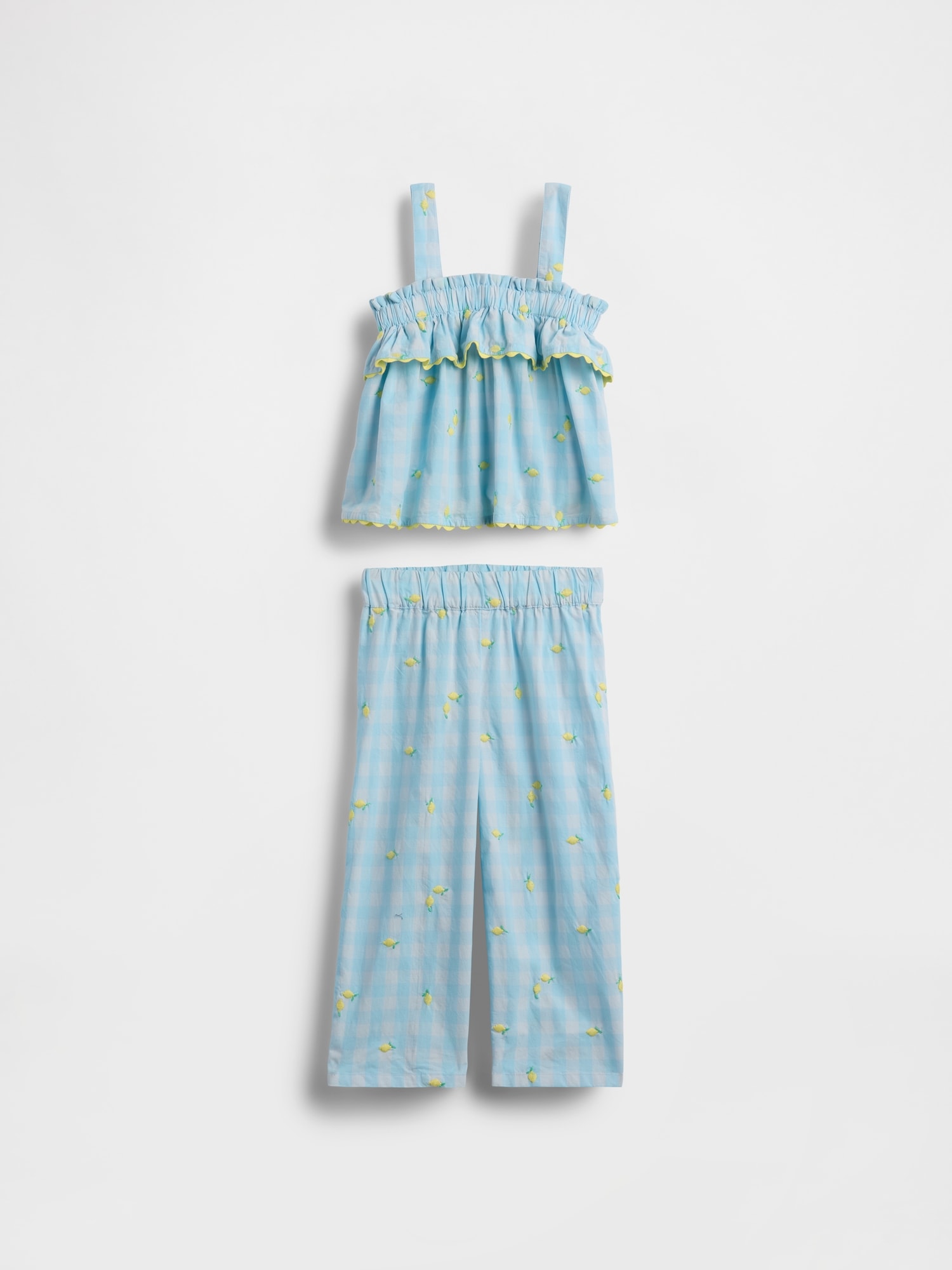Baby & Toddler Lemon Gingham Outfit Set