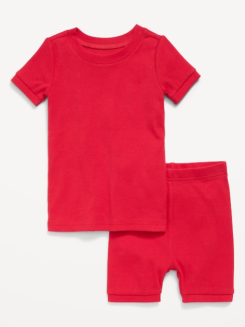 Ribbed Snug-Fit Pajama Set for Toddler & Baby
