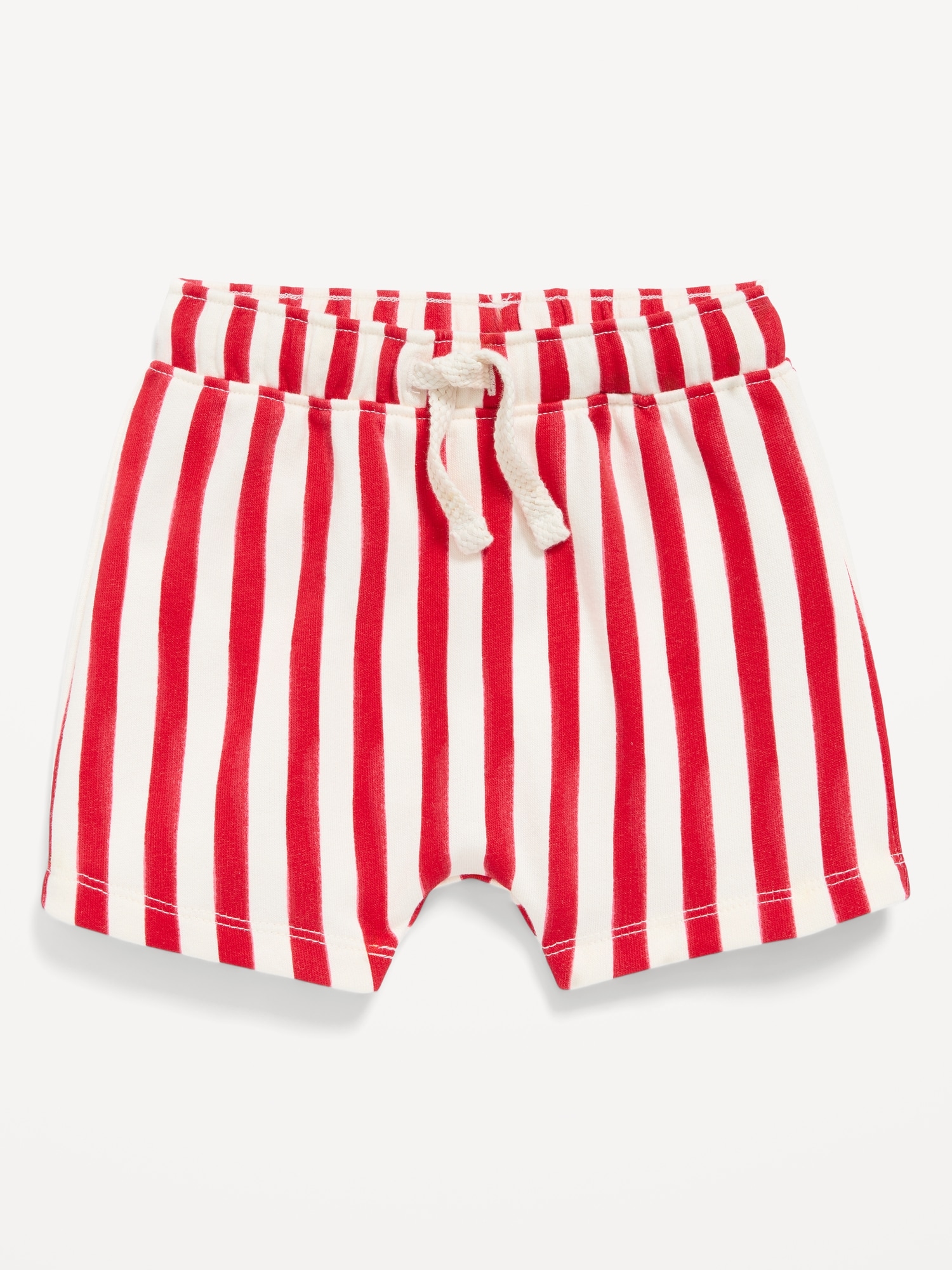 French Terry Striped Unisex Shorts for Baby