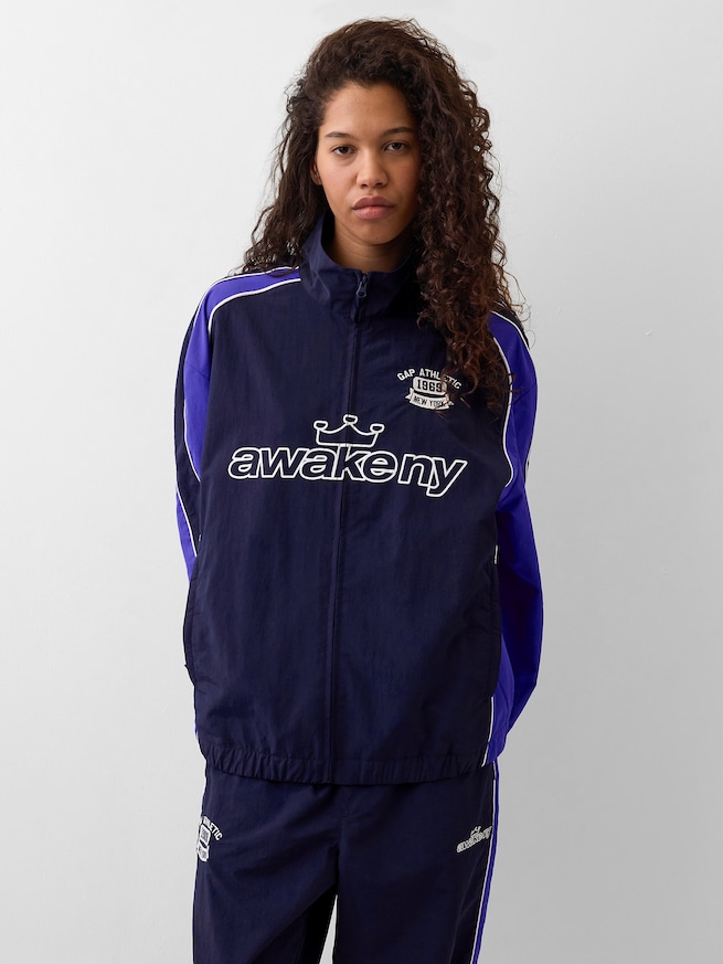 Gap &times; Awake NY リサイクル オーバーサイズ トラック ジャケット-5