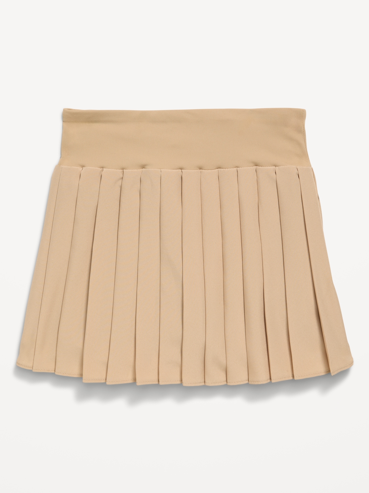 High-Waisted Pleated Performance Skort for Girls