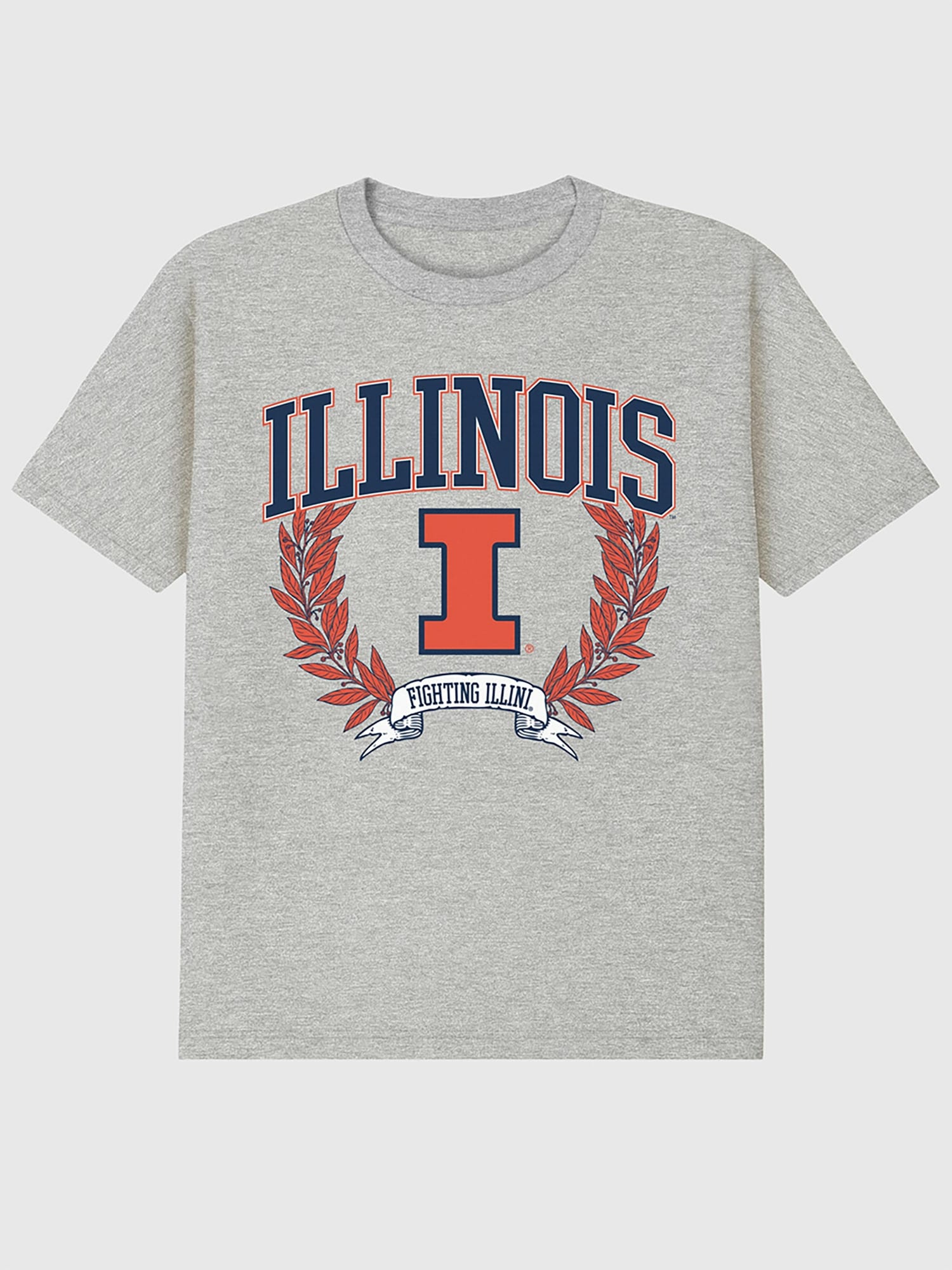 University of Illinois Laurels Dark Graphic T-Shirt