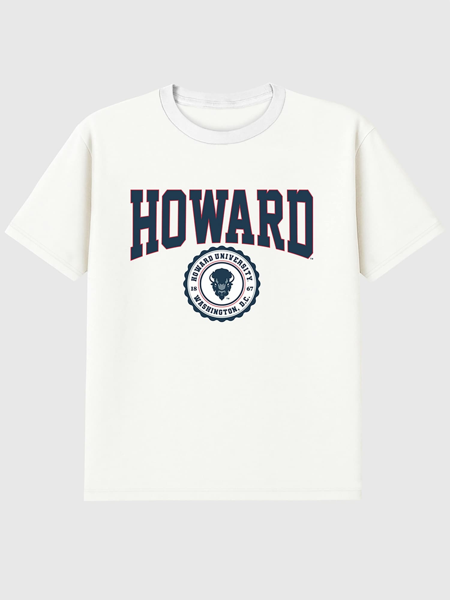 Howard University Collegiate Seal Dark Graphic T-Shirt