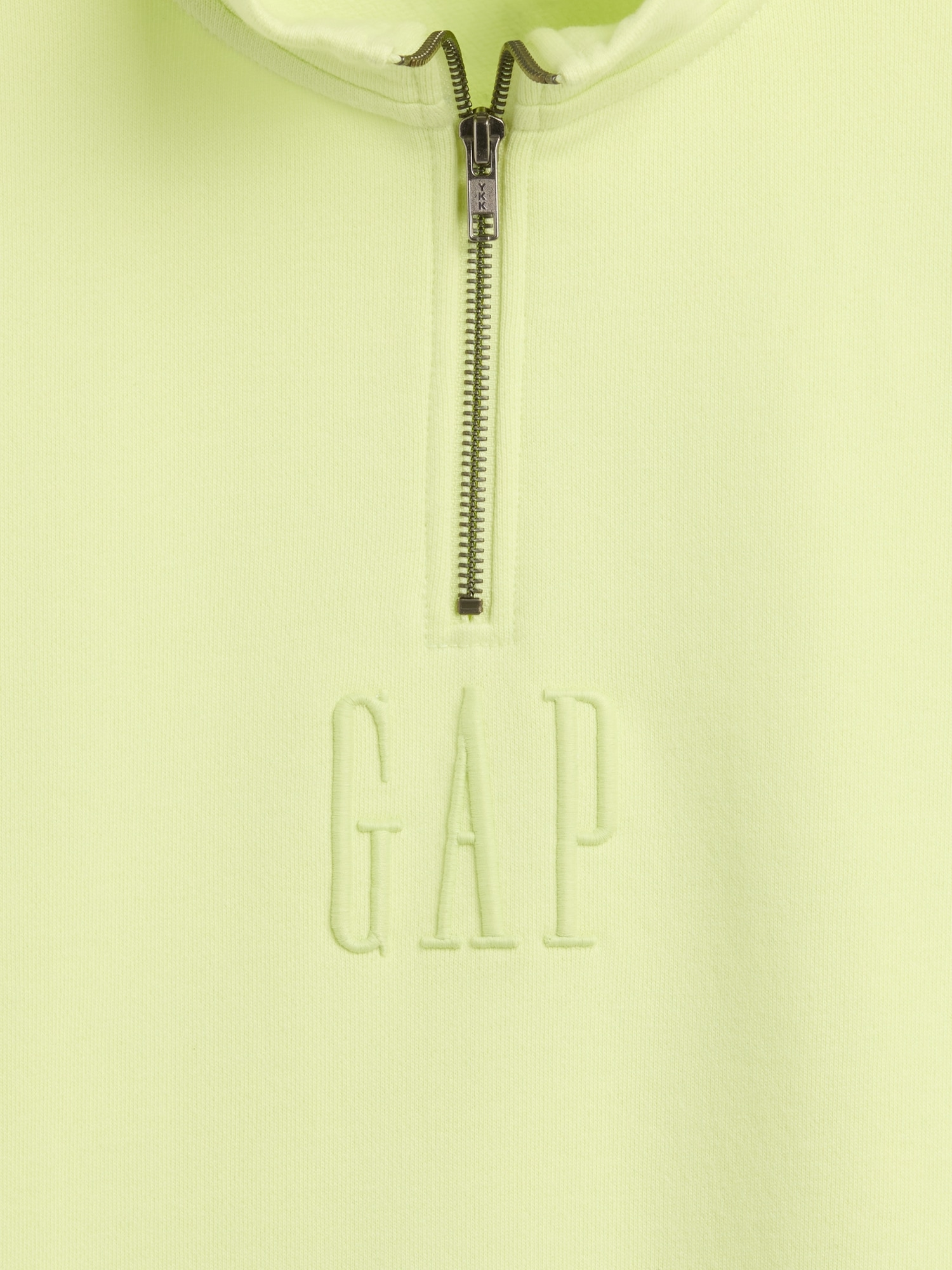 Heavyweight Oversized Logo Quarter-Zip Pullover