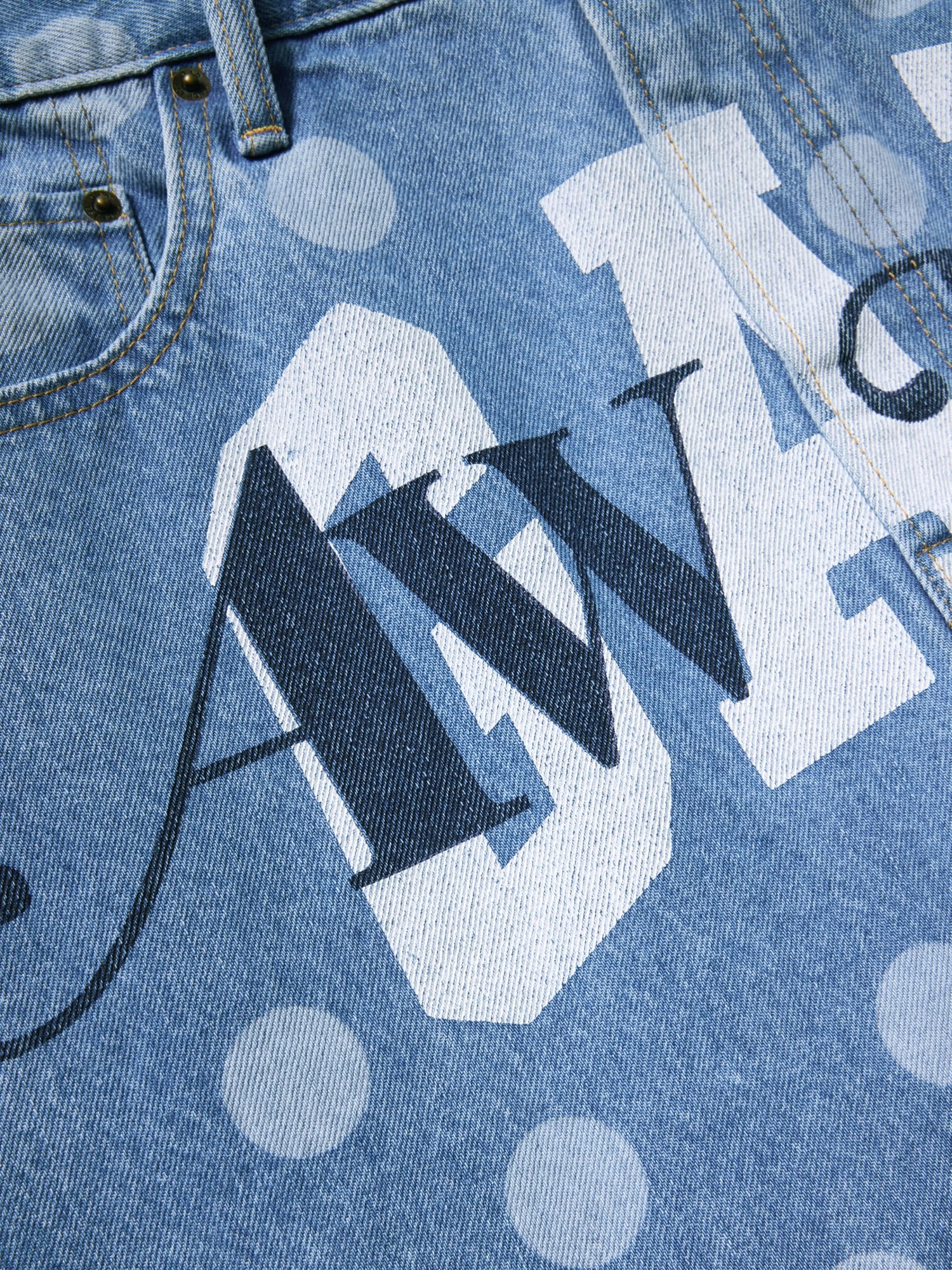 Gap Awake NY '90s ルーズフィット 水玉 デニムショートパンツ Gap × Awake NY '90s ルーズフィット 水玉 デニムショートパンツ