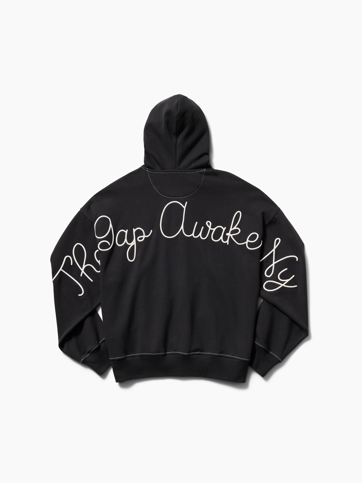 Gap × Awake NY ヘビーウェイト オーバーサイズ ロゴ ジップアップパーカー