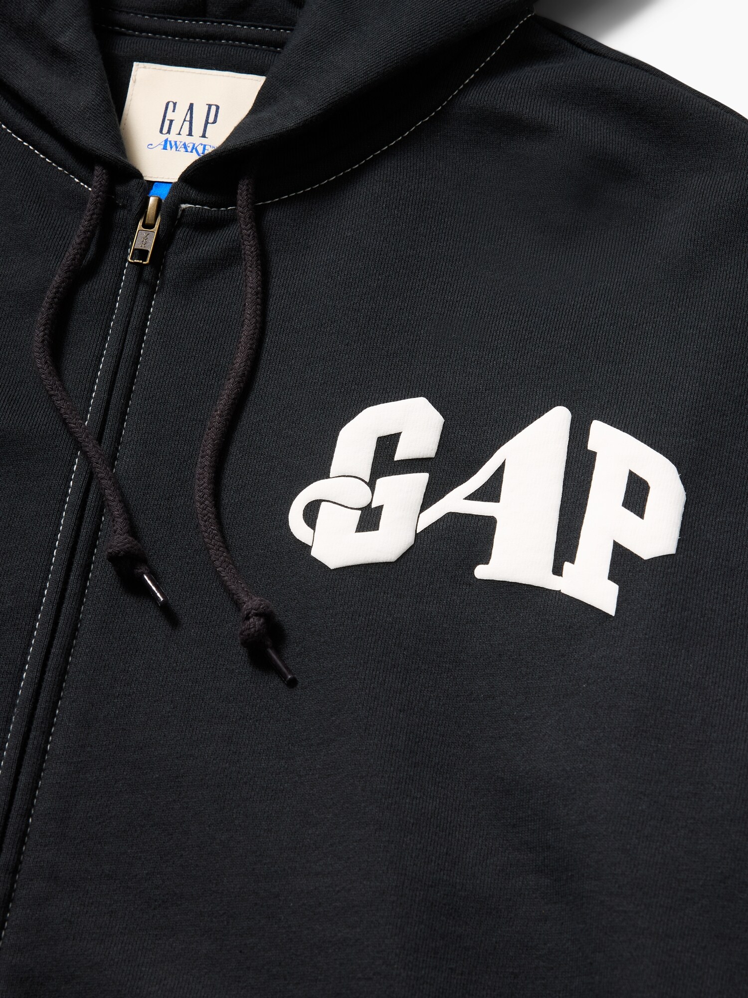 Gap × Awake NY ヘビーウェイト オーバーサイズ ロゴ ジップアップパーカー