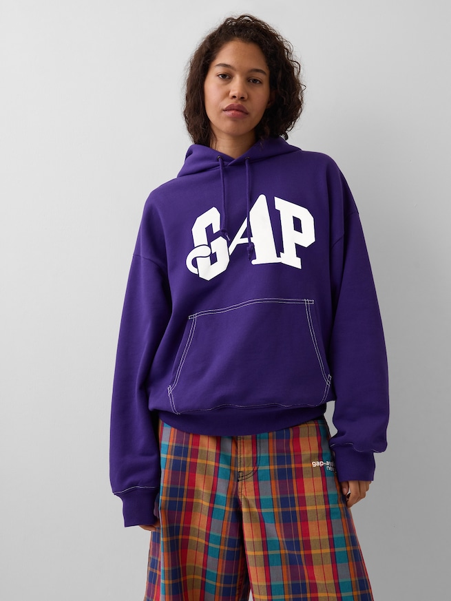 Gap &times; Awake NY ヘビーウェイト オーバーサイズ ロゴパーカー-3