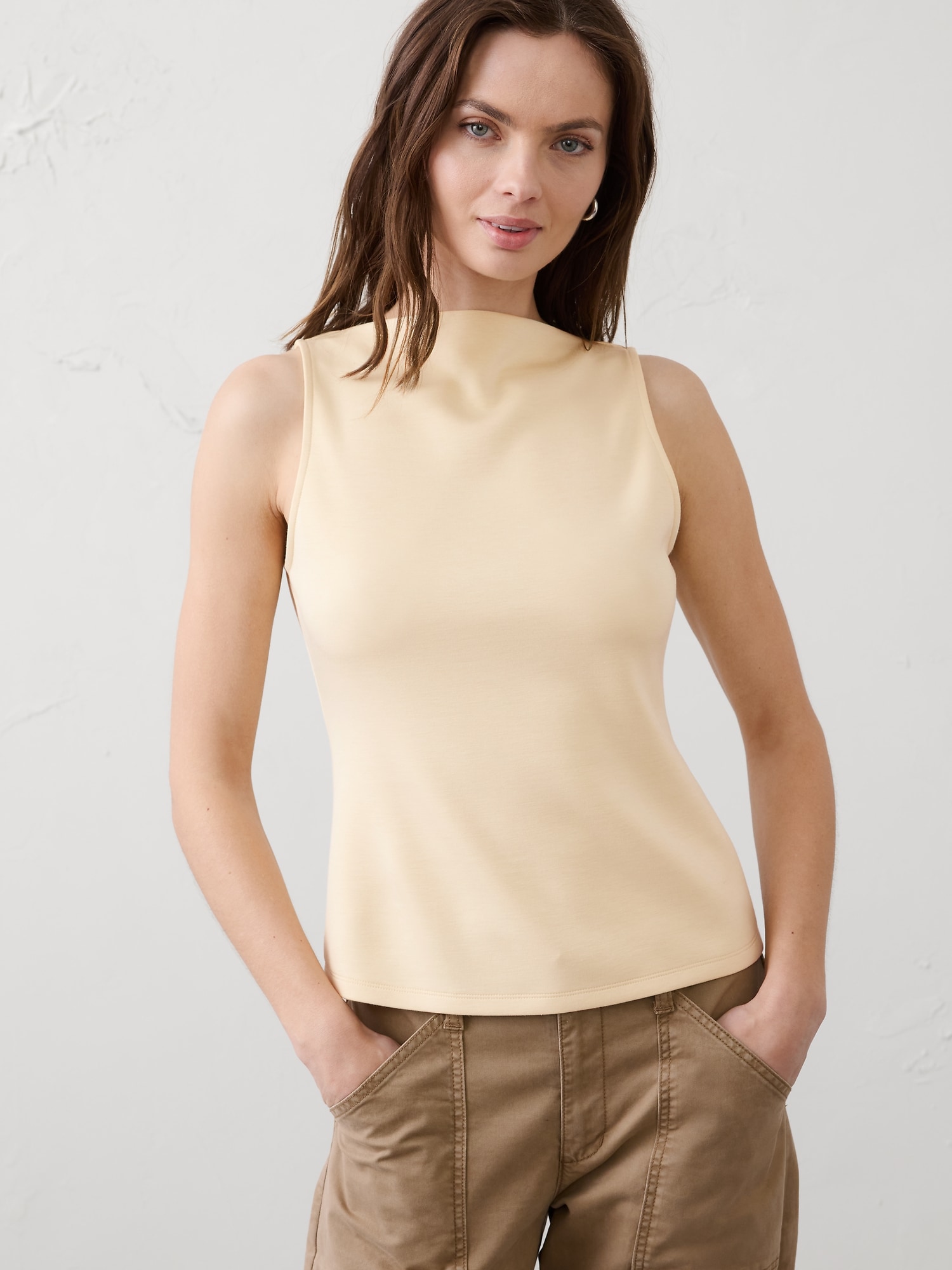 Soft Touch High-Neck Top