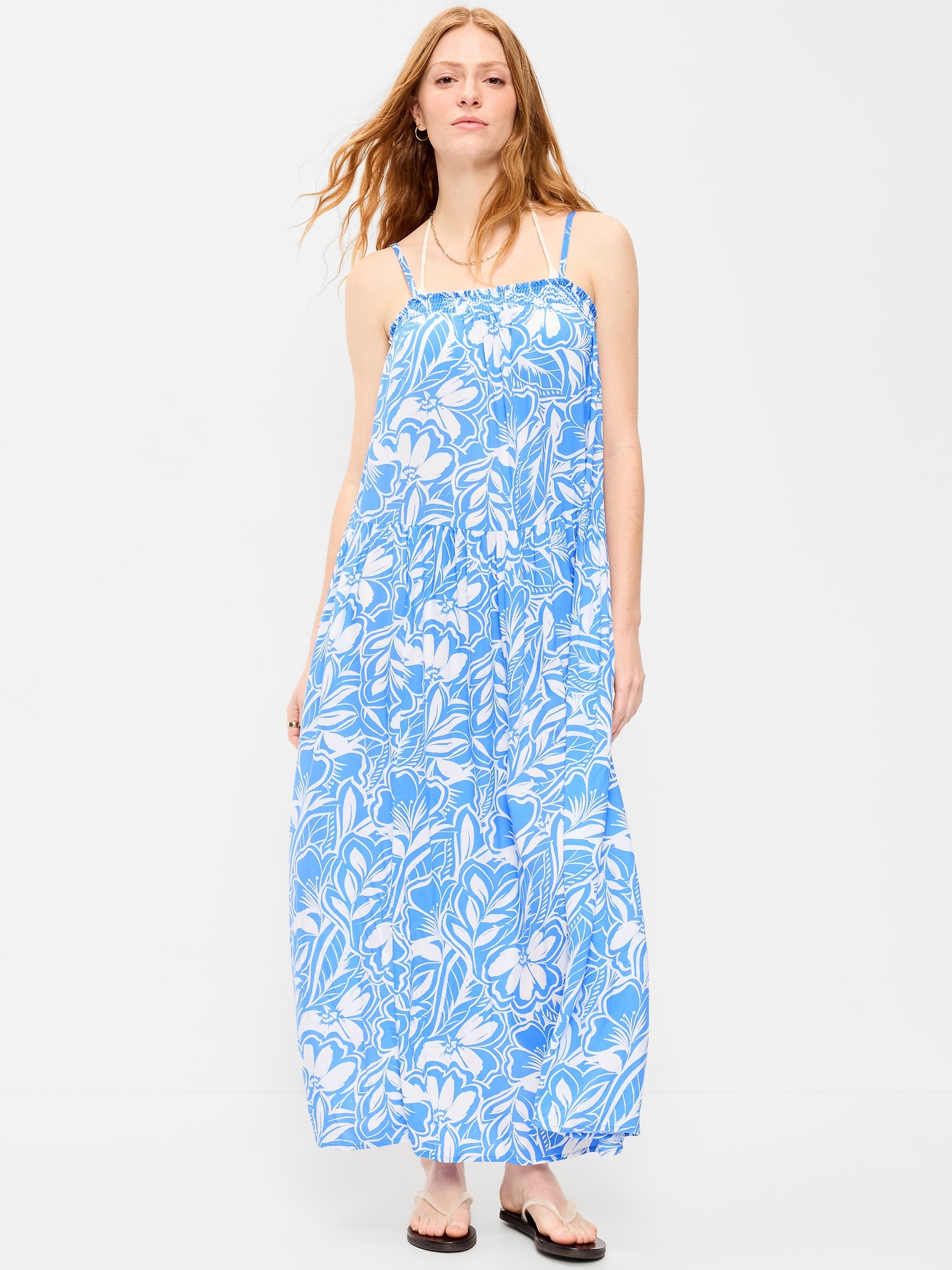 Airy Smocked Maxi Dress