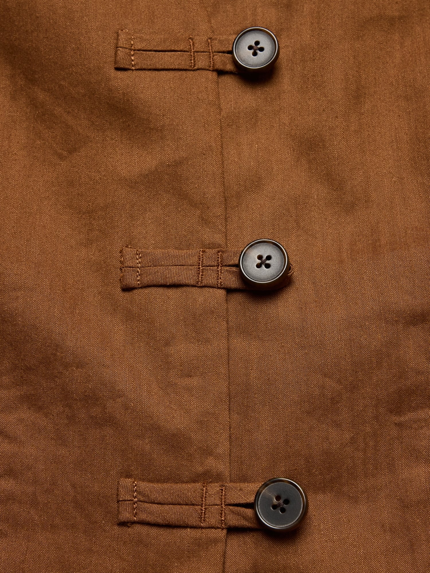 ストレッチ リネン ビスコース ロングベスト-4