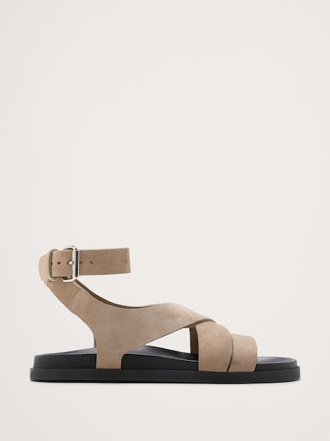SANDALES À BRIDE DE CHEVILLE EN SUÈDE ITALIEN