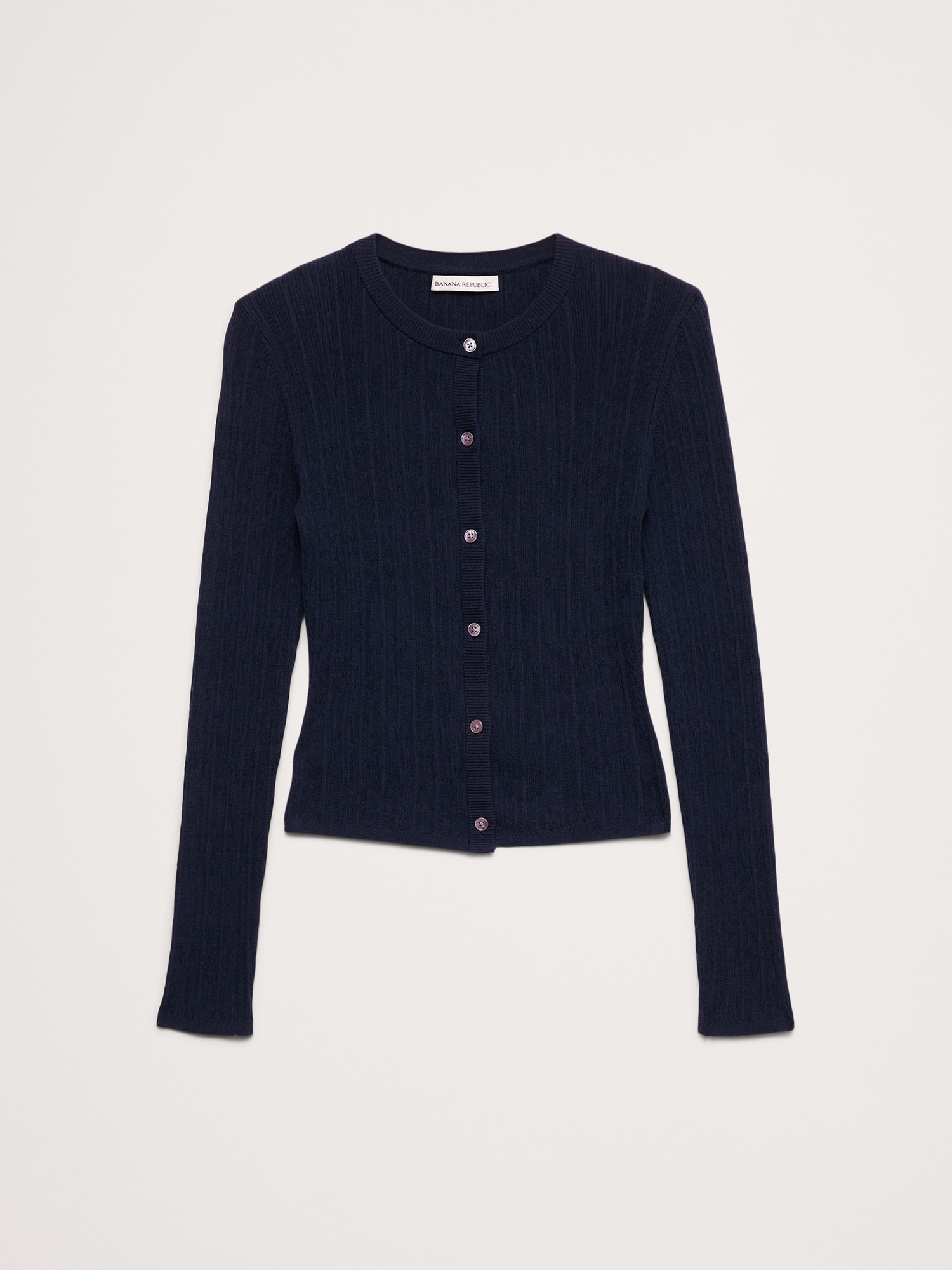 クリンクルニット クロップド カーディガン-3