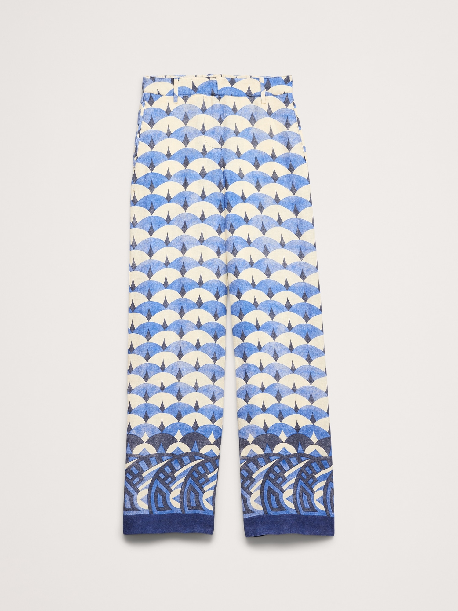 エブリデイ ワイドレッグ リネン パンツ-4