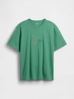 ヘビーウェイト トーンミックス GAPロゴTシャツ-4
