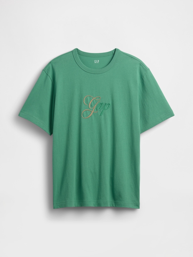 ヘビーウェイト トーンミックス GAPロゴTシャツ-4