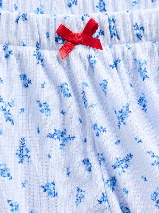 リサイクル リブ パジャマショートパンツ (キッズ)-3