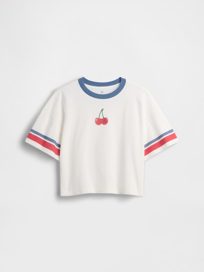オーバーサイズ グラフィックTシャツ (キッズ)-1
