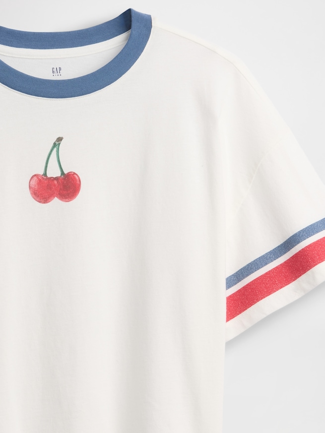 オーバーサイズ グラフィックTシャツ (キッズ)-3